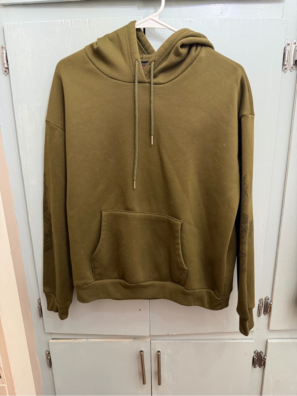 ROMWE Olive Green Women's Pullover Hoodie